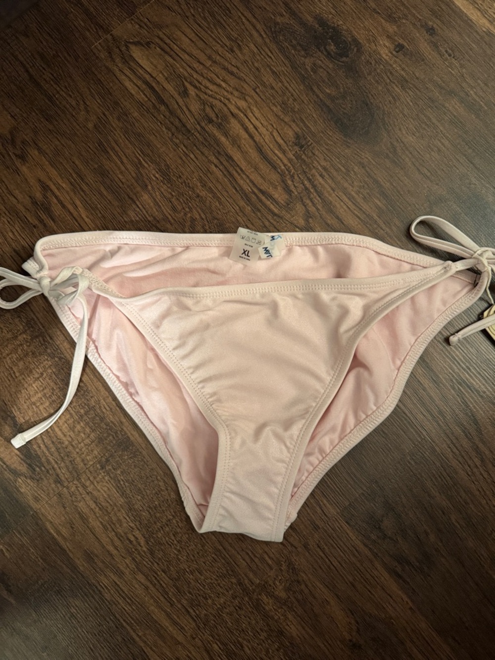 Light Pink Tie-Side Bikini Bottom only XL